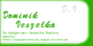 dominik veszelka business card